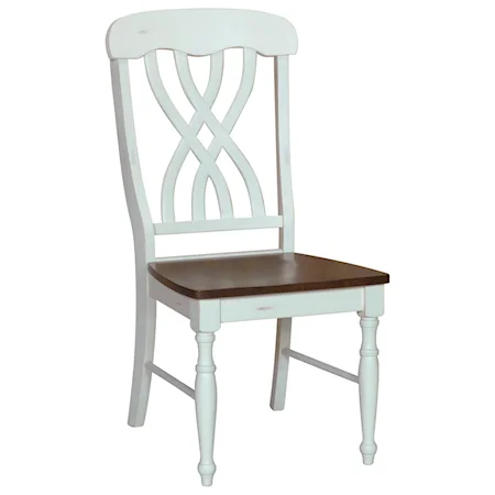 Dining Side Chair with Latticeback